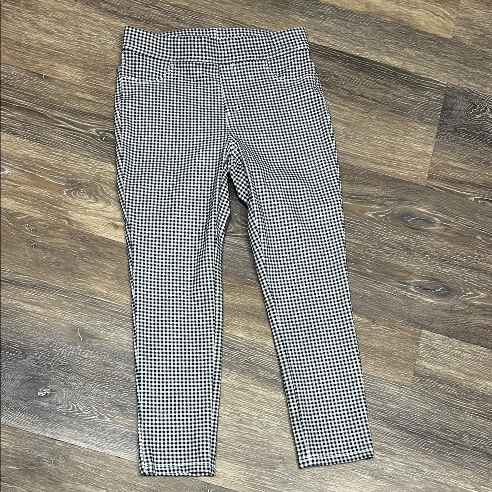 Women Black and White Checkered Pants